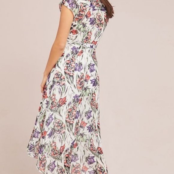 Anthropologie Maeve Floral Wrap Dress Sz 0 - Picture 3 of 13